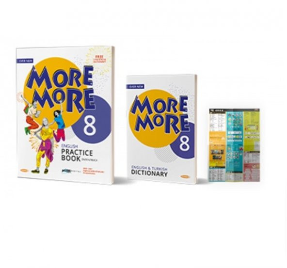 MORE & MORE 8.Grade PRACTICE BOOK+ DICTIONARY + REVİSİON TESTS