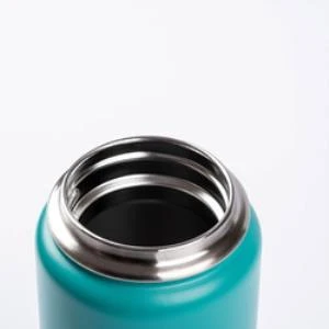 SANTECO YEŞİL ÇİFT KATMANLI PASL. ÇELİK TERMOS SU ŞİŞESİ 710ML - Resim 4