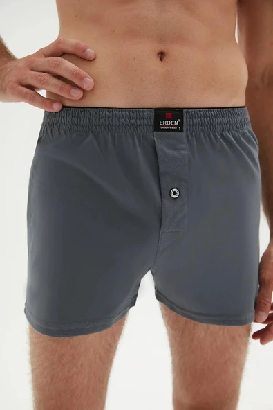 Erdem Erkek Penye Düz Renk Boxer 1400 - 3 Adet  XL Lacivert ürün görseli