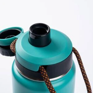 SANTECO YEŞİL ÇİFT KATMANLI PASL. ÇELİK TERMOS SU ŞİŞESİ 710ML - Resim 3