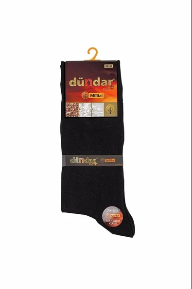 Dündar Erkek Plus Modal Likralı Desenli Ve Düz Soket Çorap 4124 - 6 Adet  Karışık Renk 40-44 - Resim 3