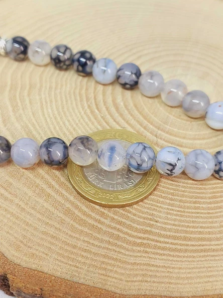 Akik Taşı Tesbih 33Lük 8mm (23570) - 2