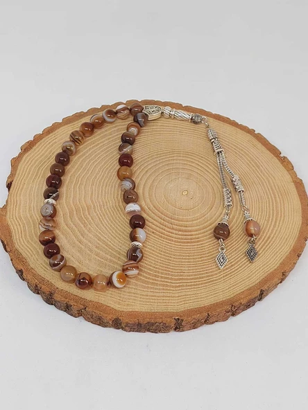 Akik Taşı Tesbih 33Lük 8mm (24010) - Resim 3