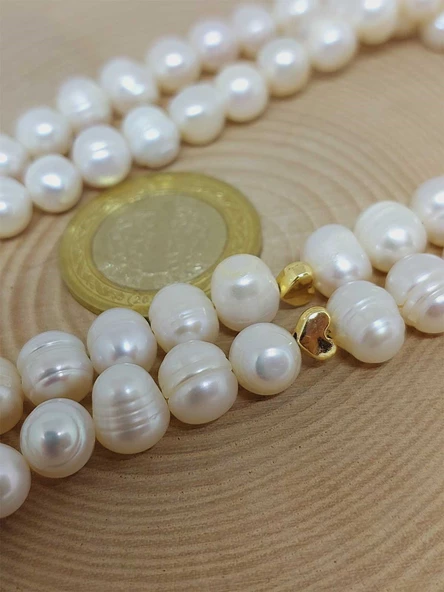 İnci Taşı 99luk Tesbih 8-9mm (2951) - Resim 3