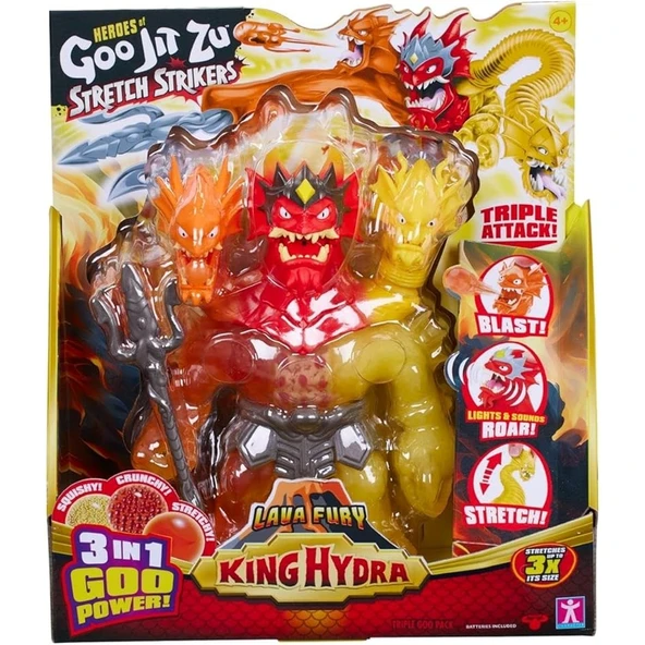 Heroes of Goo Jit Zu Stretch Strikers King Hydra Figürü - 9