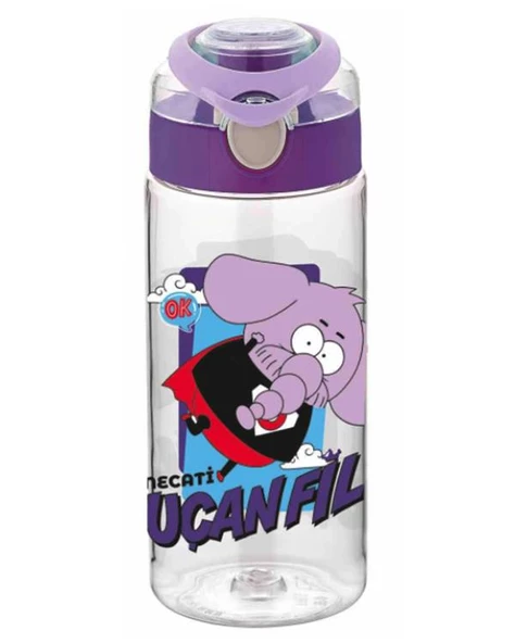 Kral Şakir Desenli Mor Tritan Matara 500 Ml