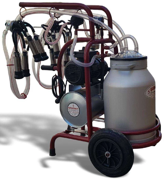 Şimşek Tek Güğüm Çift Sağım Üniteli Süt Makinası