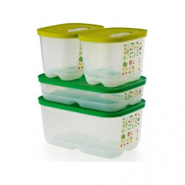 TUPPERWARE SERA SET 4.4 LİTRE 3×1.8 LİTRE 4 PARÇA