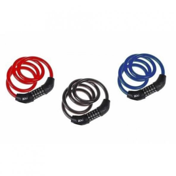 BİSİKLET HALAT KİLİT 12 mm* 100 cm Şifreli Değişen mod - 2