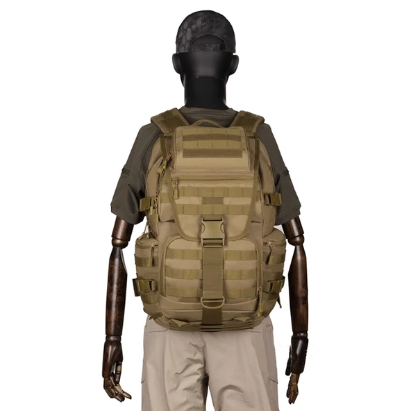 Protector Plus 50L Su Geçirmez Outdoor Sırt Çantası Sportif Haki - Resim 5