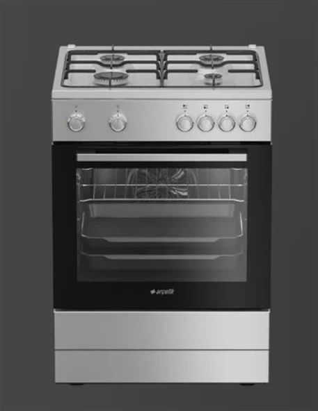 Arçelik F 8440-1 G Ocaklı Fırın Gümüş