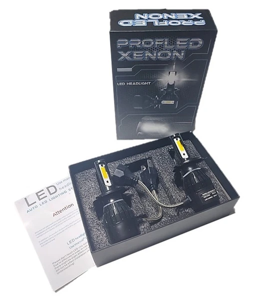 2 Adet H7 Soket Led Xenon Far Ampulü 6000k Beyaz 8000lm - 2
