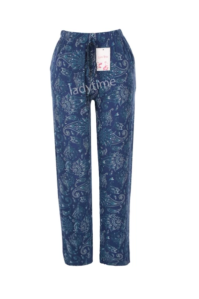 Vip Nefes Alan Özel Likralı Viskon Cepli Kadın Pijama Altı - 2