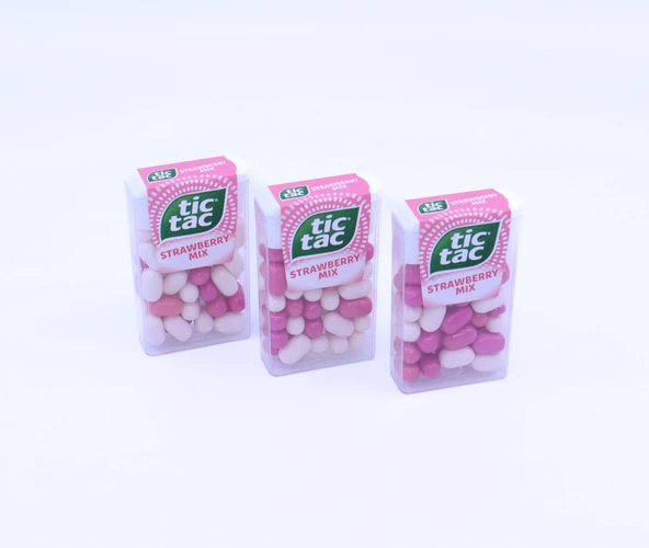 Tic Tac 3'lü Set - Çilek Aromalı Şeker - 2
