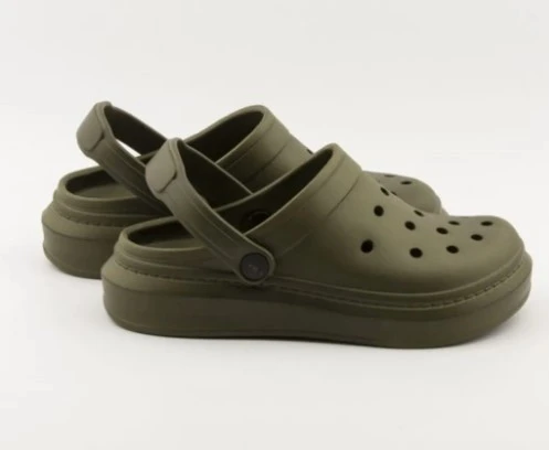 Akınalbella Ultrasoft Platform Taban Kadın Terlik Sandalet Haki - 4