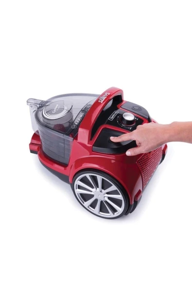 Spektron Torbasız Elektrikli Süpürge Kırmızı&siyah - 2