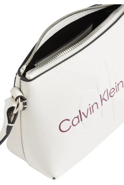 Calvin Klein Beyaz Kadın 14,5x21x8 Çapraz Çanta K60K610681 - Resim 3