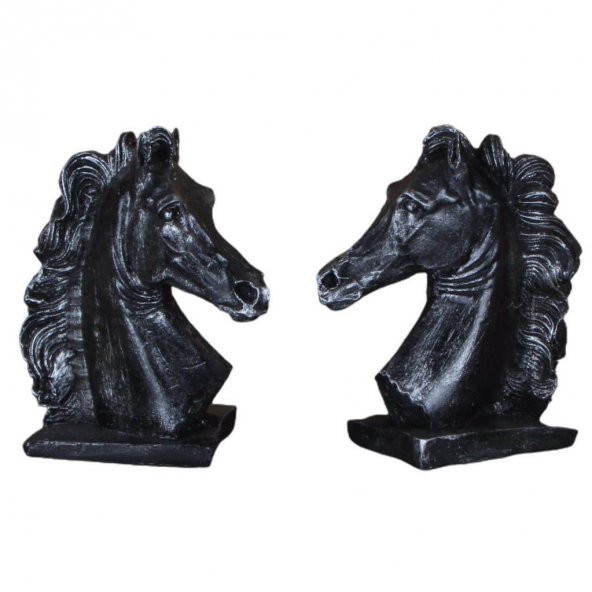 Boyanabilir Polyester Poliüretan Ham Obje Kaideli At Biblo 19 Cm 2 Adet - 2