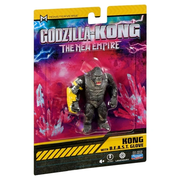 Godzilla X Kong Mini Figür 8 Cm Kong Wiht B.E.A.S.T. Glove İkonik Koleksiyonluk Film Karakteri 4+ Ya - 3