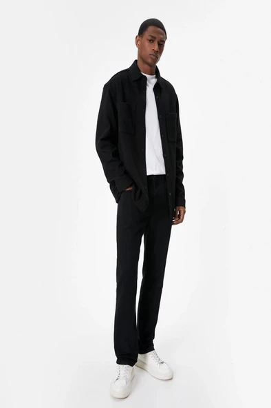 Koton Straight Fit Boru Paça Kot Pantolon - Mark Jean ürün görseli 1