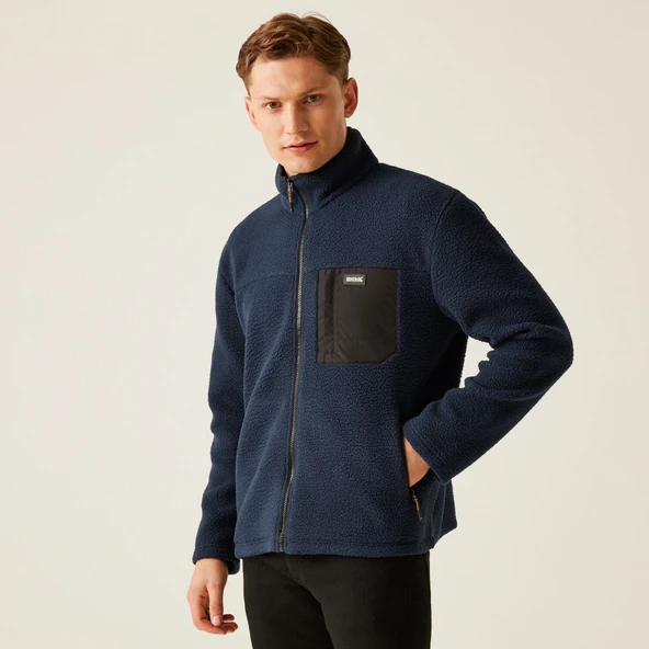 Regatta Frankie Borg Fleece Erkek Polar-LACİVERT - Resim 4