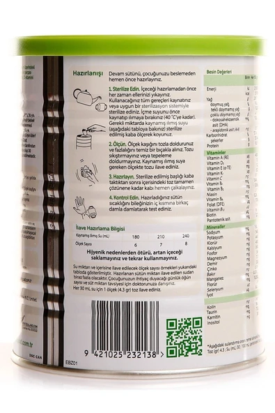 3 Numara 12 Ay Keçi Sütü Bazlı Devam Sütü 400 gr - Resim 3
