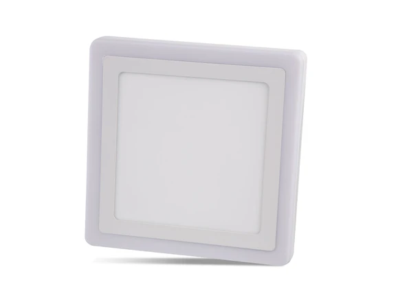 NOAS YL15 1800 R Sıva Üstü Kare 18+6W Fonksiyonlu Led Spot 6500k Beyaz+Mavi