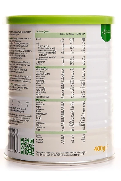 3 Numara 12 Ay Keçi Sütü Bazlı Devam Sütü 400 gr - Resim 2