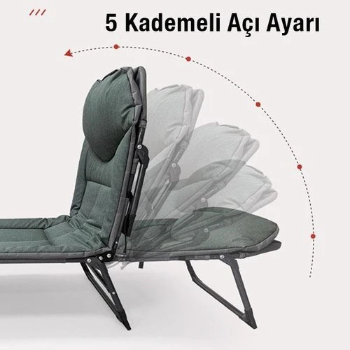 Campfit 5 Kademeli Kampet - Kamp Yatağı - Şezlong - 4