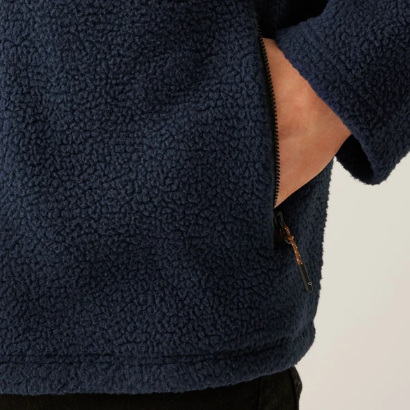 Regatta Frankie Borg Fleece Erkek Polar-LACİVERT - Resim 6