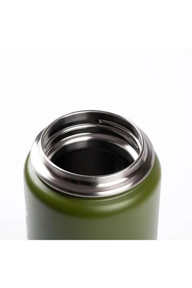 HAERS YEŞİL ÇİFT KATMANLI  PASLANMAZ ÇELİK TERMOS 710ML - Resim 3