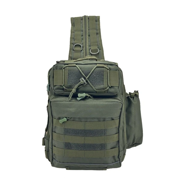 Taktikal TK1005 Bodybag 20 LT Taktic Çapraz Sırt Çantası Haki - 1
