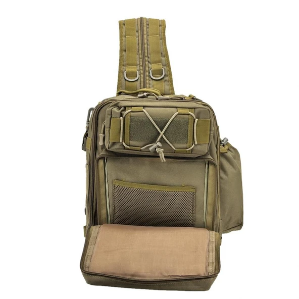 Taktikal TK1005 Bodybag 20 LT Taktic Çapraz Sırt Çantası Kahve - Resim 6