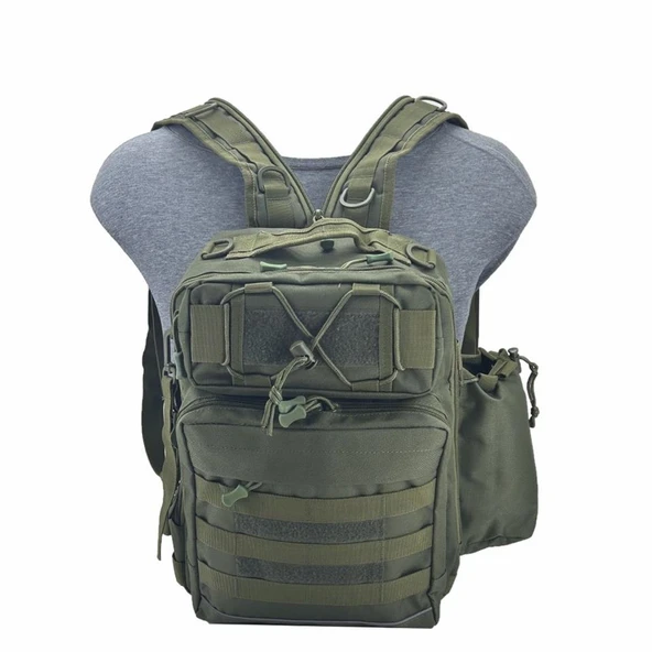 Taktikal TK1005 Bodybag 20 LT Taktic Çapraz Sırt Çantası Haki - 5