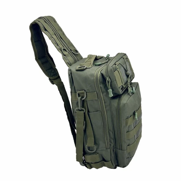 Taktikal TK1005 Bodybag 20 LT Taktic Çapraz Sırt Çantası Haki - 4