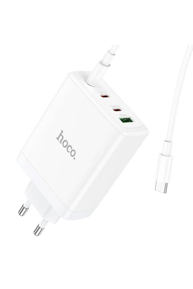 Hoco N31 Leader PD Hızlı Şarj Özellikli 100W Type-C ve USB Şarj Çıkışlı Gan Teknoloji Şarj Başlığı - Resim 3