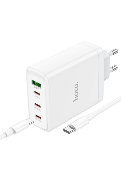 Hoco N31 Leader PD Hızlı Şarj Özellikli 100W Type-C ve USB Şarj Çıkışlı Gan Teknoloji Şarj Başlığı - Resim 2