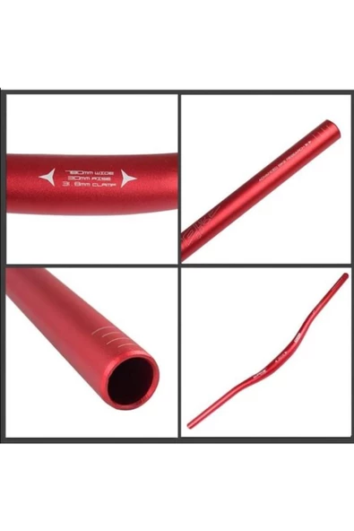 Alüminyum Kırmızı 31.8 780mm Riser Mtb Gidon - Resim 2