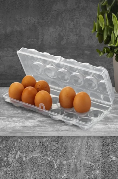 12'li Şeffaf Yumurta Saklama Kabı Yumurtalık - 2