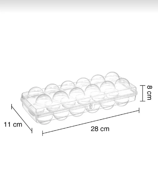 12'li Şeffaf Yumurta Saklama Kabı Yumurtalık - 3