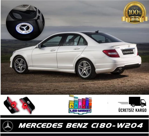 Mercedes C180 W204 Kasa Araçlar İçin Kapı Aydınlatma ORİJİNAL Soket