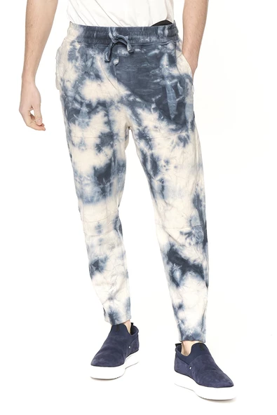 Erkek Batik Beli Lastikli Bağcıklı Rahat Spor Eşofman Altı Jogger Pantolon - 7