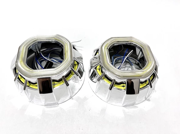 Bi-Xenon 2,5 inc Cree Gündüz Led Halkalı Mercek Kapağı Model 102 - 2