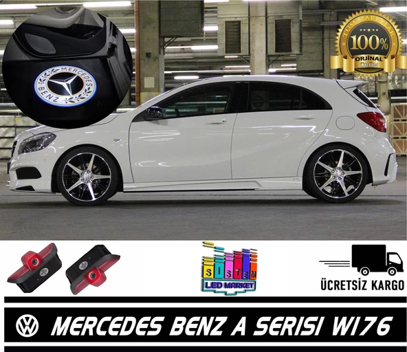 Mercedes A Serisi W176 Kasa Araçlar İçin Kapı Aydınlatma ORİJİNAL Soket