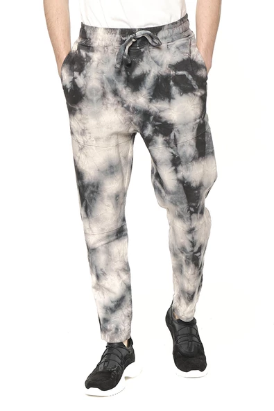 Erkek Batik Beli Lastikli Bağcıklı Rahat Spor Eşofman Altı Jogger Pantolon - 2