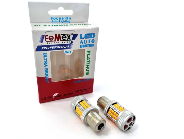 FEMEX Platinum PY21W-1156 BAU15S 150" Decoderli Sinyal Fanlı Led Ampul - 1