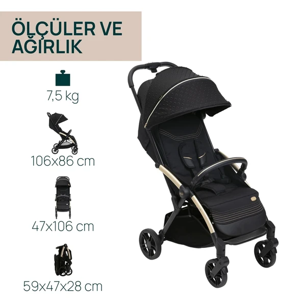Chicco Goody XPlus Bebek Arabası Black Re Lux - 5