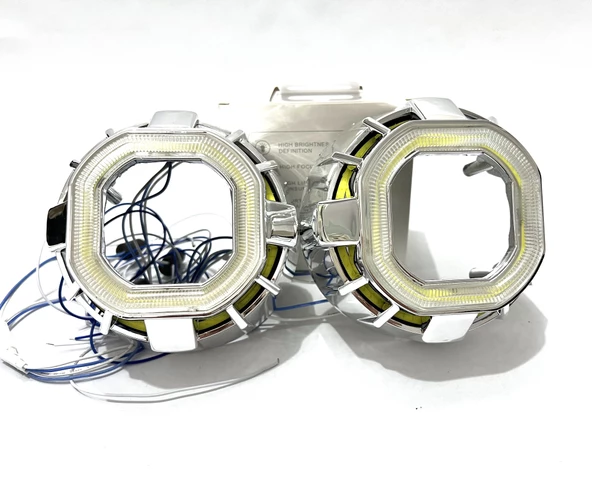Bi-Xenon 2,5 inc Cree Gündüz Led Halkalı Mercek Kapağı Model 102 - 3