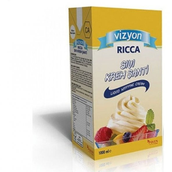 Vizyon Sıvı Krem Şanti 1000 gr Şekerli
