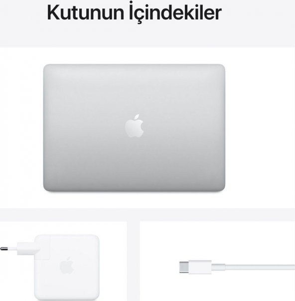 Apple Macbook Pro M1 Çip 8GB 256GB macOS 13" QHD Taşınabilir Bilgisayar Gümüş MYDA2TU/A - 5